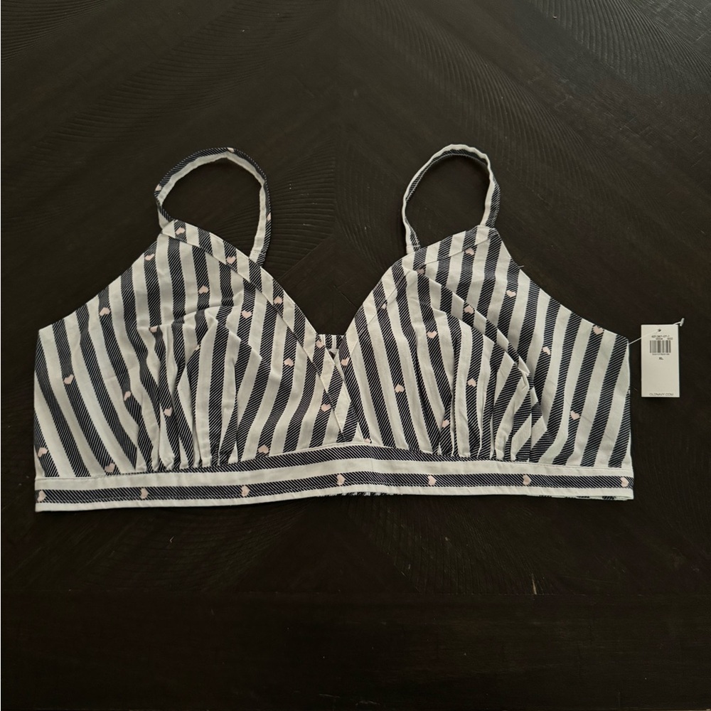 Old Navy Bra style Crop Top Size XL 100% cotton NWT